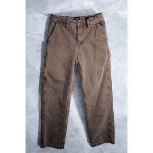 Cotton On Brown Baggy Utility Jeans - Size 28